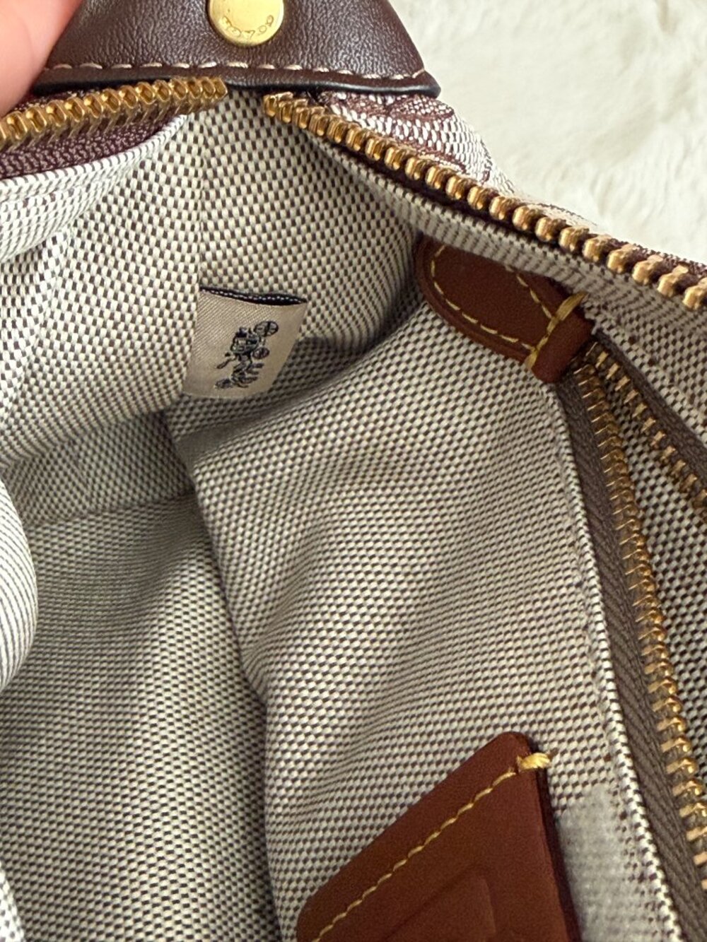 Coach Demi Signature Monogram Jacquard Shoulder Bag - Picture 16 of 16